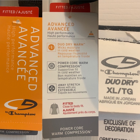 New Champion DuoDry compression long sleeve shirt - Picture 6 of 6